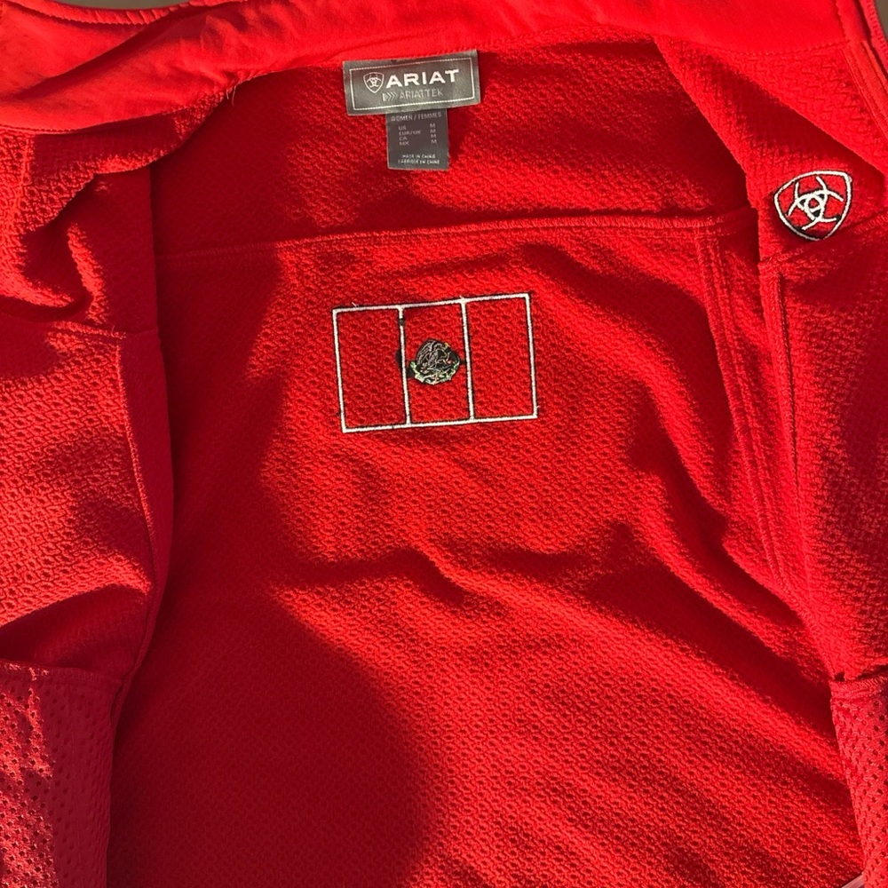 Ariat Red Jacket with Embroidered Logo - image 3